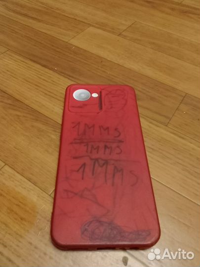 Чехол на realme c30(Красный)