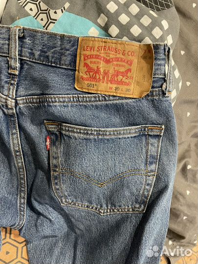 Мужские джинсы levis 501 оригинал