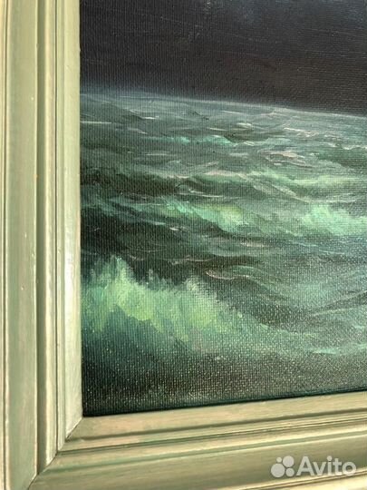 Морской пейзаж « Приближение грозы» 20 на 30 см