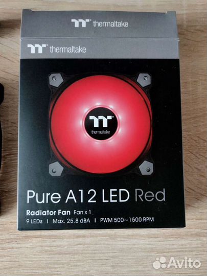 Вентиляторы Thermaltake Pure A12 и A14 Led Red