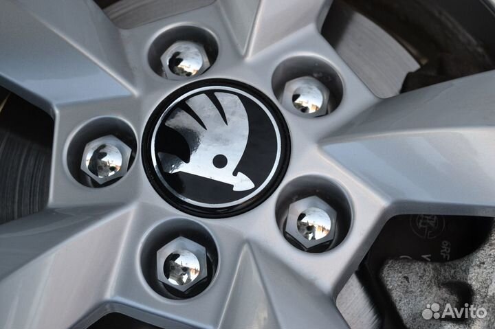 Набор декоративных колпачков на гайки 21 м хром