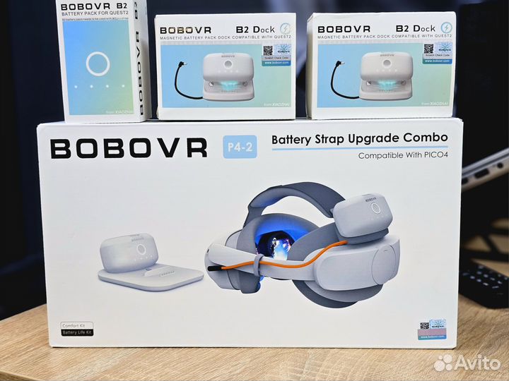 BoboVR / Pico 4 крепление + 2 акб + станция
