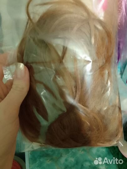 Натуральные волосы для наращивания на капсулах