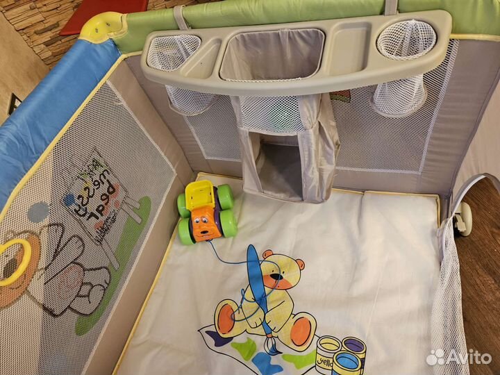 Манеж Noony с вибрацией, музыкой, светом, корзиной