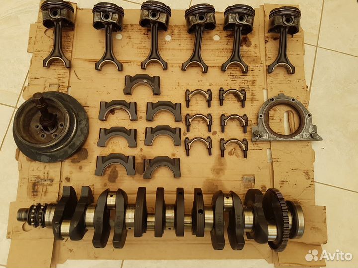 Мотор E39 по запчастям