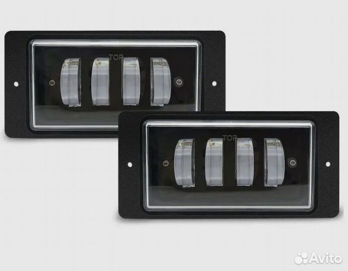 Противотуманные фары птф светодиодные 4 линзы 40W