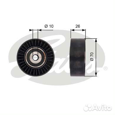 Направляющий ролик привода вспомогательных агрегат