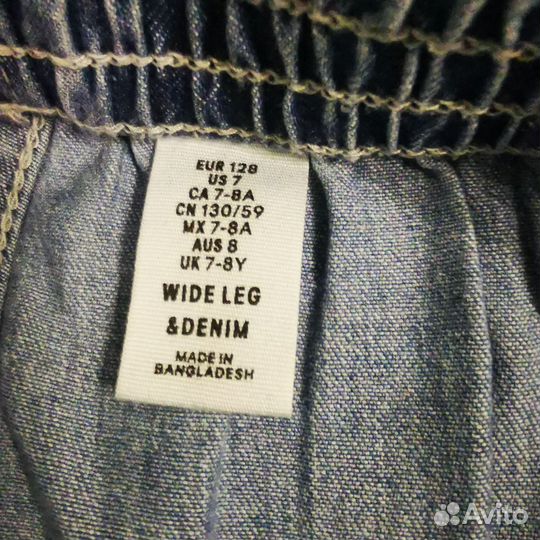 Брюки палаццо на девочку