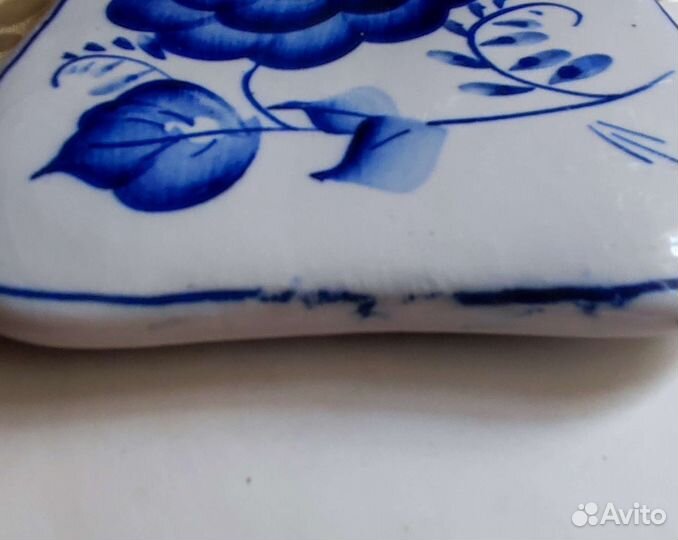 Керамические сервировочные сырные доски Гжель