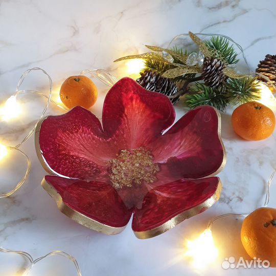 Конфетница, эпоксидная смола,ручная работа