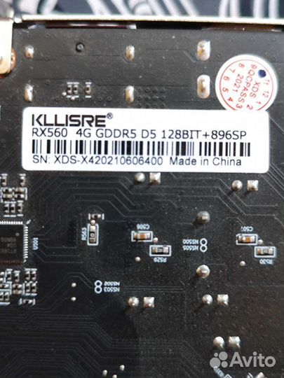 Видеокарта Rx560 4gb