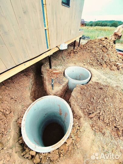 Колодец питьевой. Септик из колец под ключ
