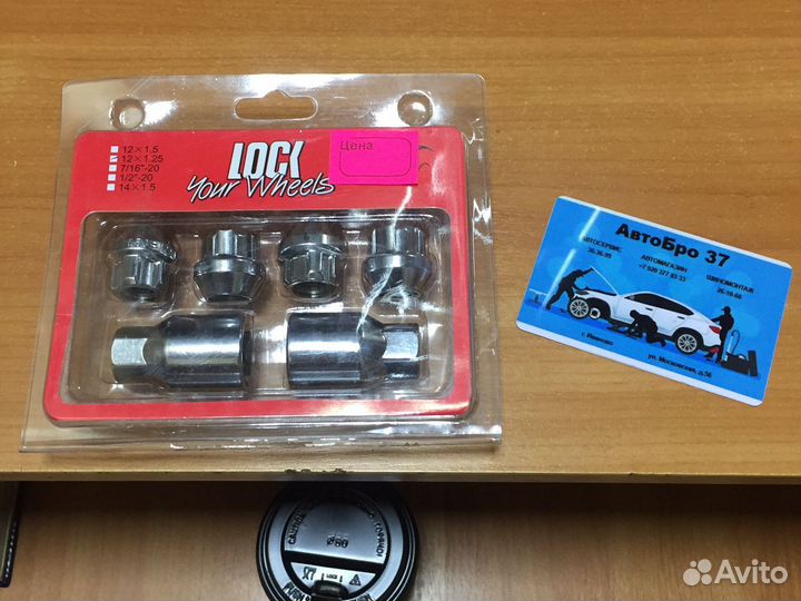 Секретки 12/1.25 гайки