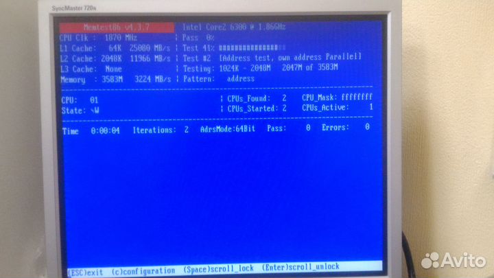Переходник в комплекте с CF memtest