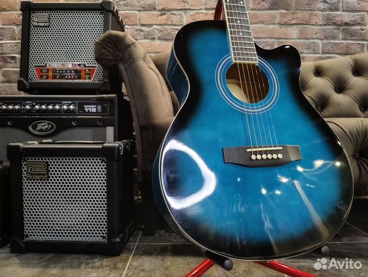 Акустическая гитара + тюнер