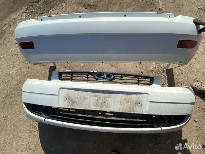 Бампер передний задний priora седан