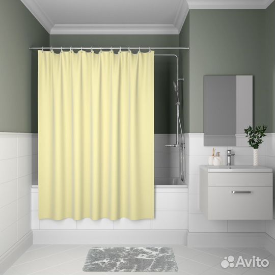 Штора для ванной комнаты, 180*200см, Полиэстер, I