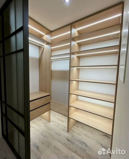 Гардеробная встроенная на заказ