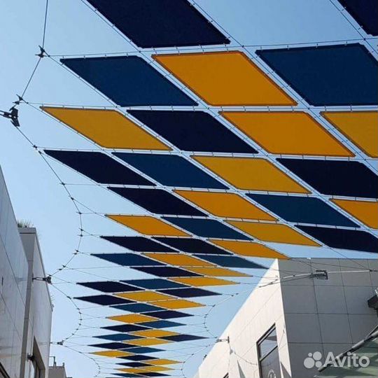 Теневой парус из пвх