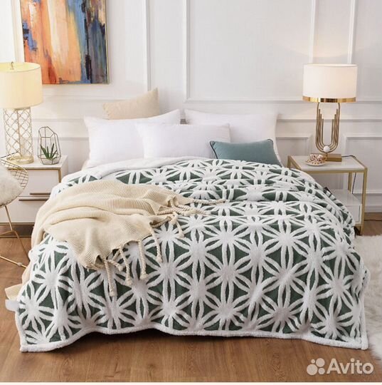 Плед плюшевый новый