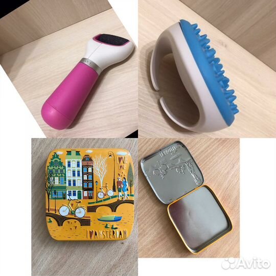 Пилка электрич. scholl, массажер, контейнер