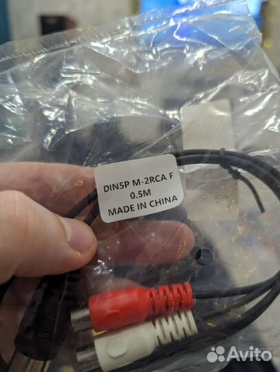 Переходник 5din (male) 2rca (female)