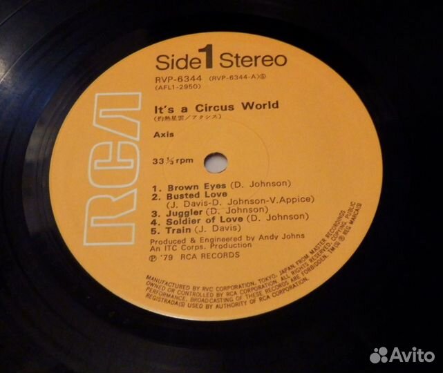Axis - It's A Circus World 1979 Japan / Lp / EX