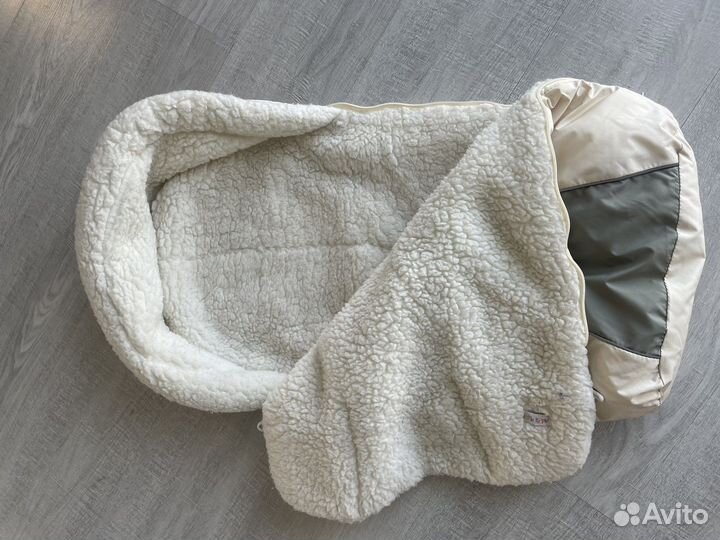 Зимний конверт в коляску на овчине
