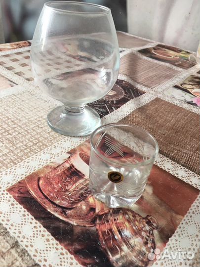 Бокалы для коктейля, коньяка, пива и рюмки