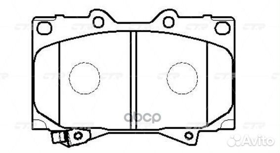 CKT-29 Колодки тормозные дисковые перед T
