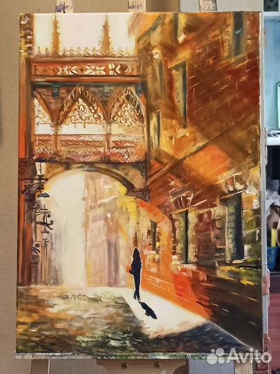 Картина маслом на холсте с подрамником