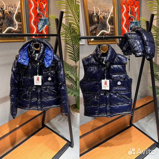 Пуховик Moncler куртка + жилет сезон 24/25