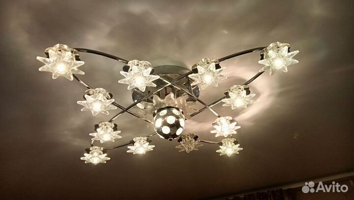 Люстра потолочная светодиодная бу