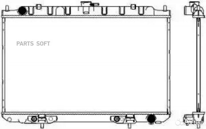 Радиатор охлаждения Ниссан Цефиро 2000