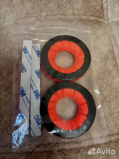 Амбушюры красные для наушников Sennheiser HD25