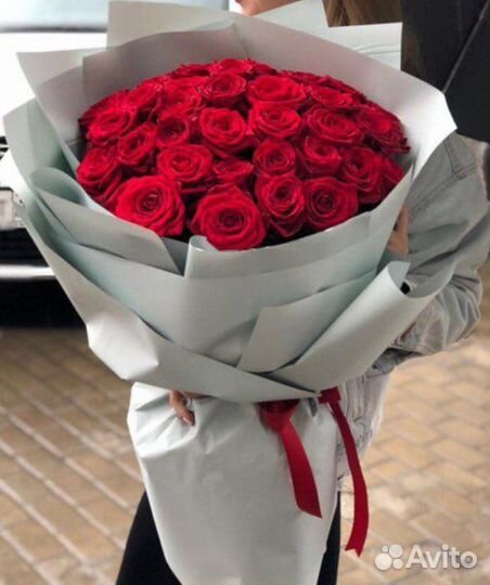 25 роз, 51 роза, 101 роза, доставка по городу