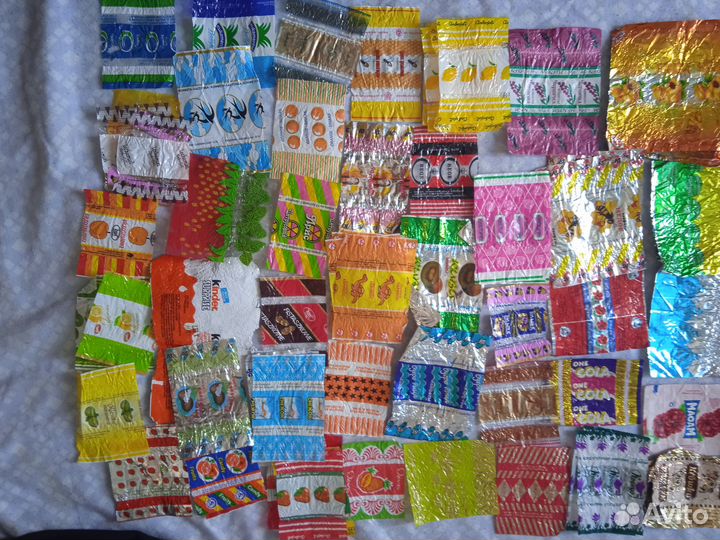 Обёртки, завертки от шоколадных конфет