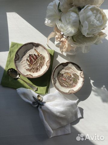 Блюдца, розетка, варенница, Англия, Винтаж