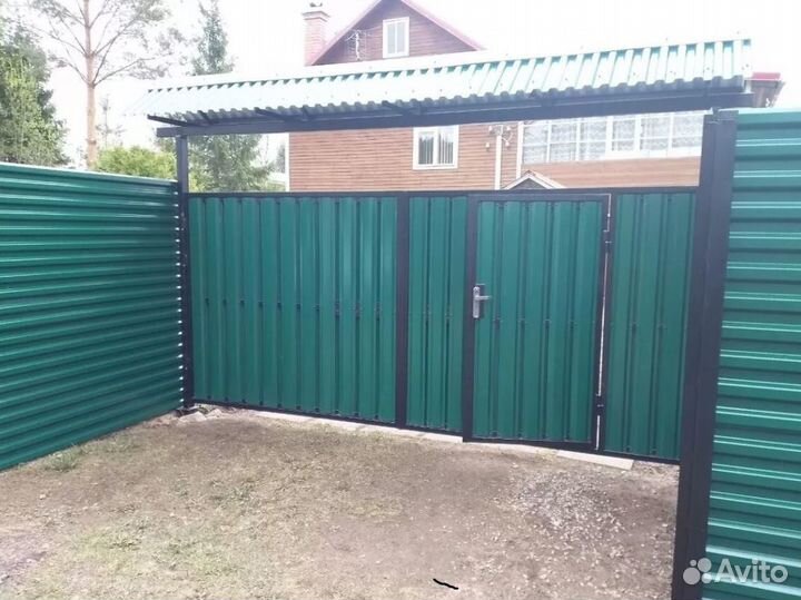 Забор металлический цена за метр под ключ