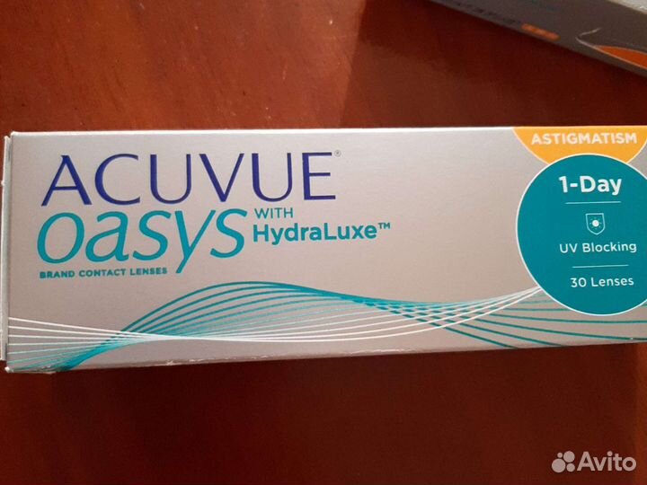 Контактные acuvue oasys 1 day астигматика