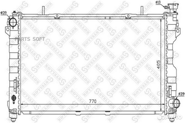Радиатор Chrysler Town&Country Voyager 2.4 00