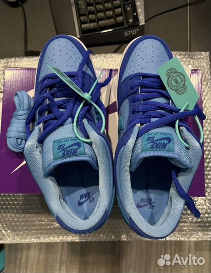 Nike sb Dunk Low Blue Raspberry оригинал poizon