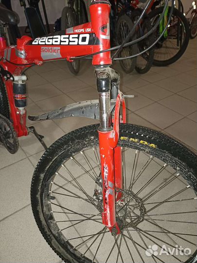 Двухподвесный складной велосипед