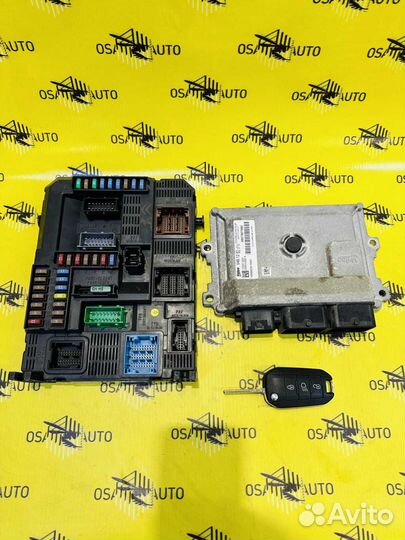 Блок управления двс двигателя EB2 комплект peugeot