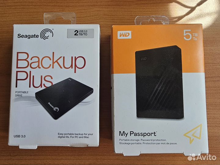 Переносной жёсткий диск Seagate WD