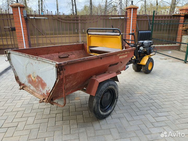 Мотоблок с телегой