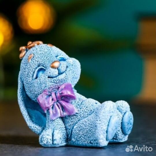 Силиконовая форма -Кролик с бантом