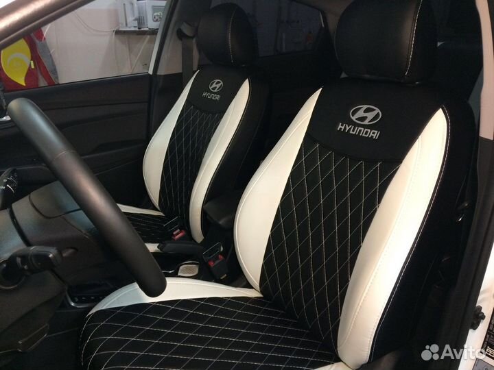 Авточехлы модельные Хендай (Hyundai) экокожа