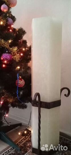 Свеча декоративная каминная парафиновая