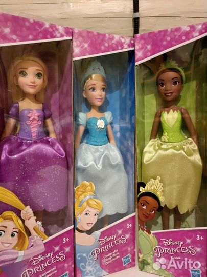 Рапунцель,золушка,Тиана,Ариэль, Жасмин